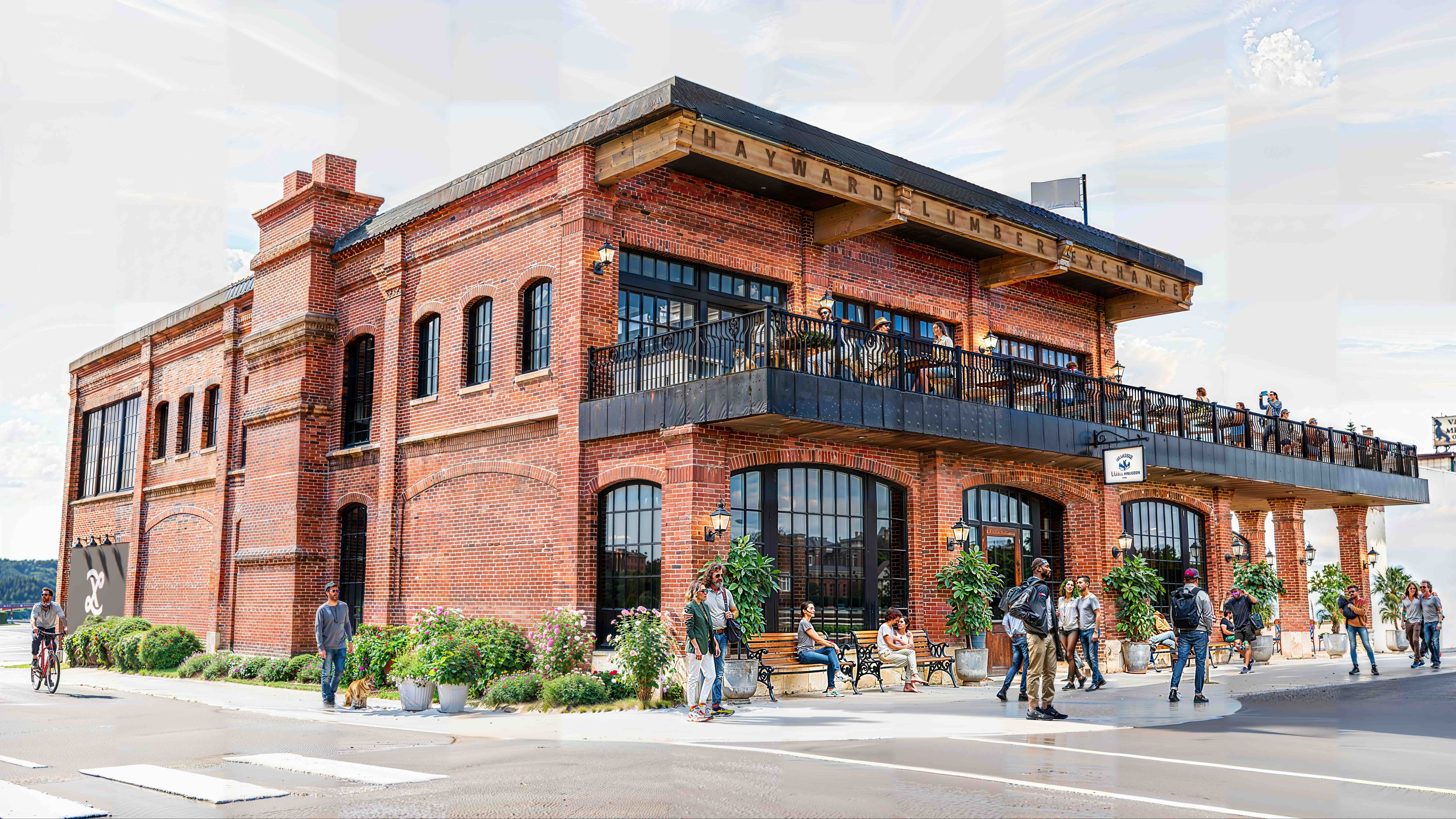Main Street exterior — the building, on its block.